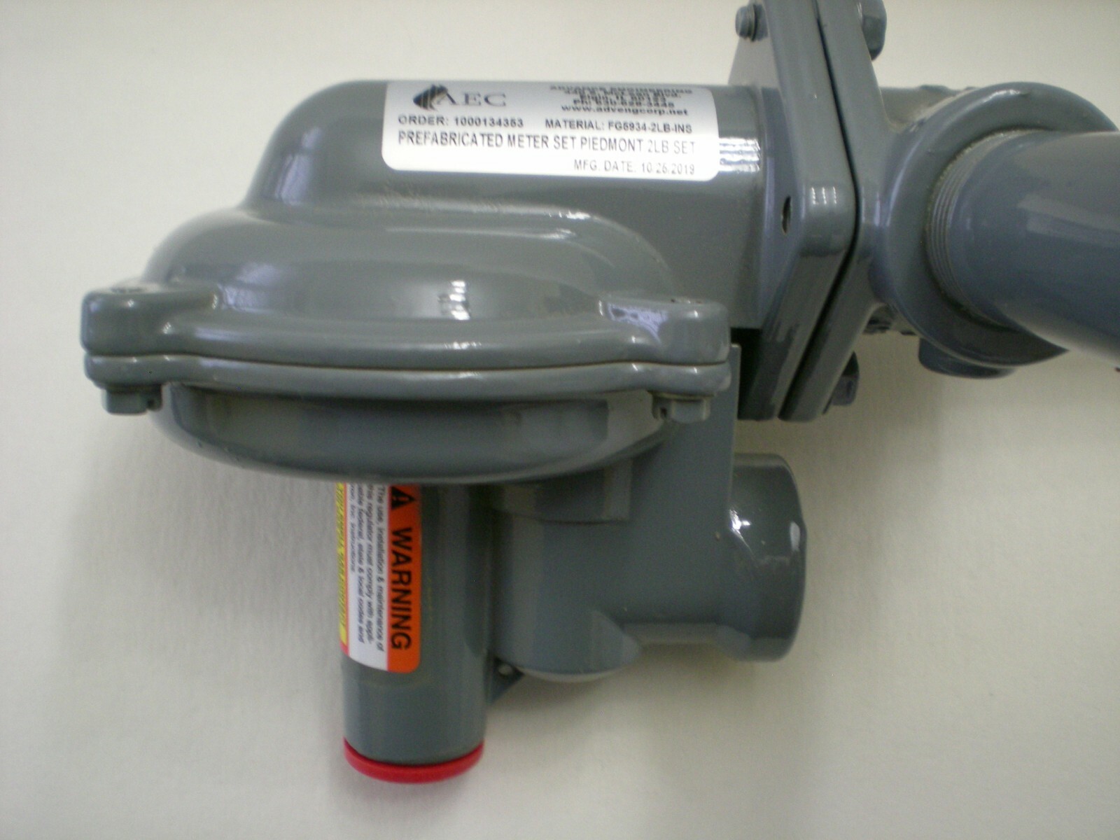 Itron B42 B42R Gas Pressure Regulator ORI 3/16 ,12 PSIG ,Date 08/19