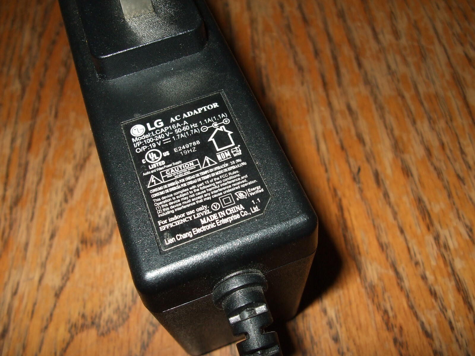 LG Power Adapter AC Cable  Supply For 24LB4510 24LB451B 24LN451B 27MA43D (OEM)