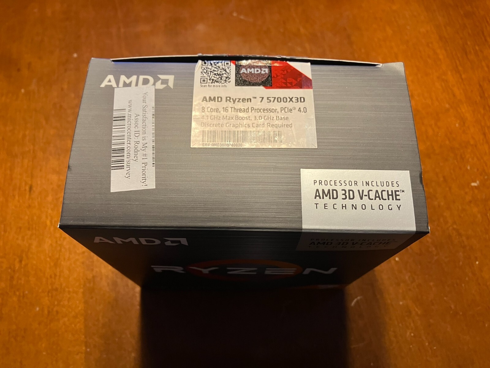 新品未開封 送料無料 即日対応 保証付 Ryzen7 5700X3D BOX AMD Ryzen 7 5700X 3.4 GHz 8-Core AM4 Desktop CPU Processor