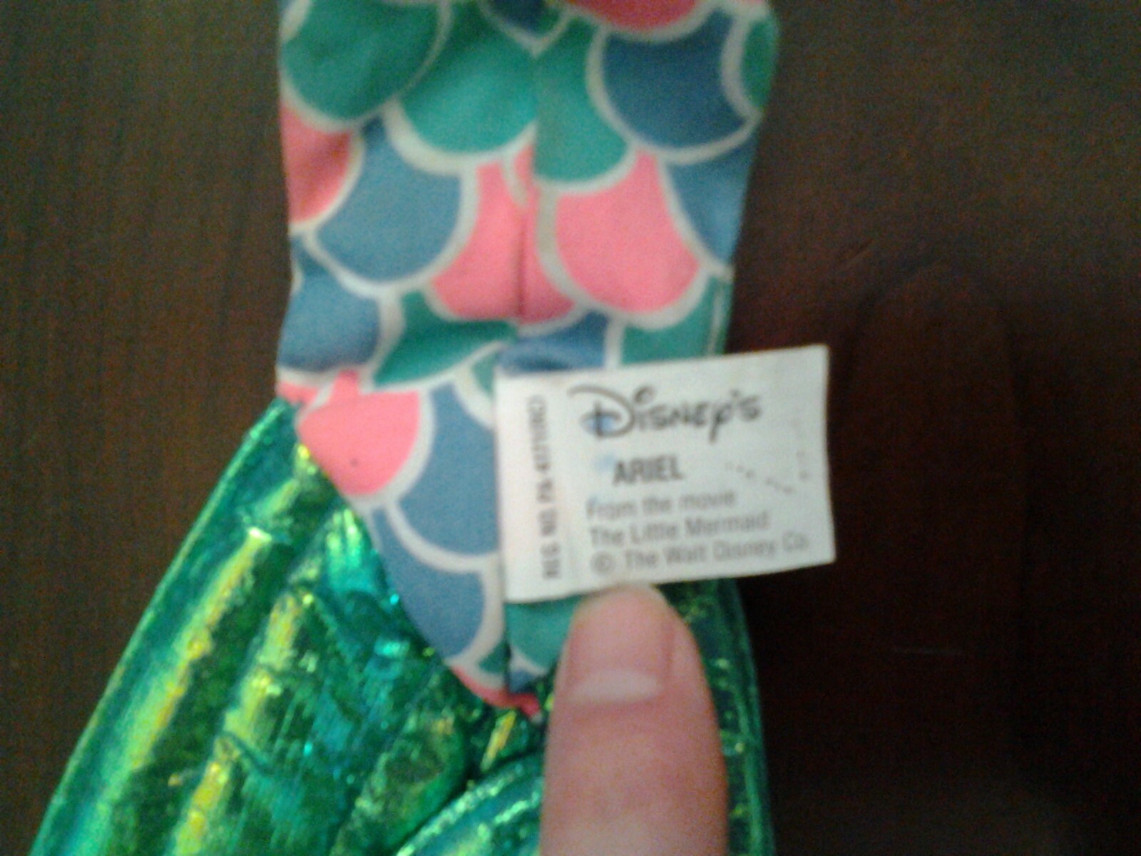 Disney's The Little Mermaid Vintage Singing Ariel Doll RARE WORKS Tyco 18