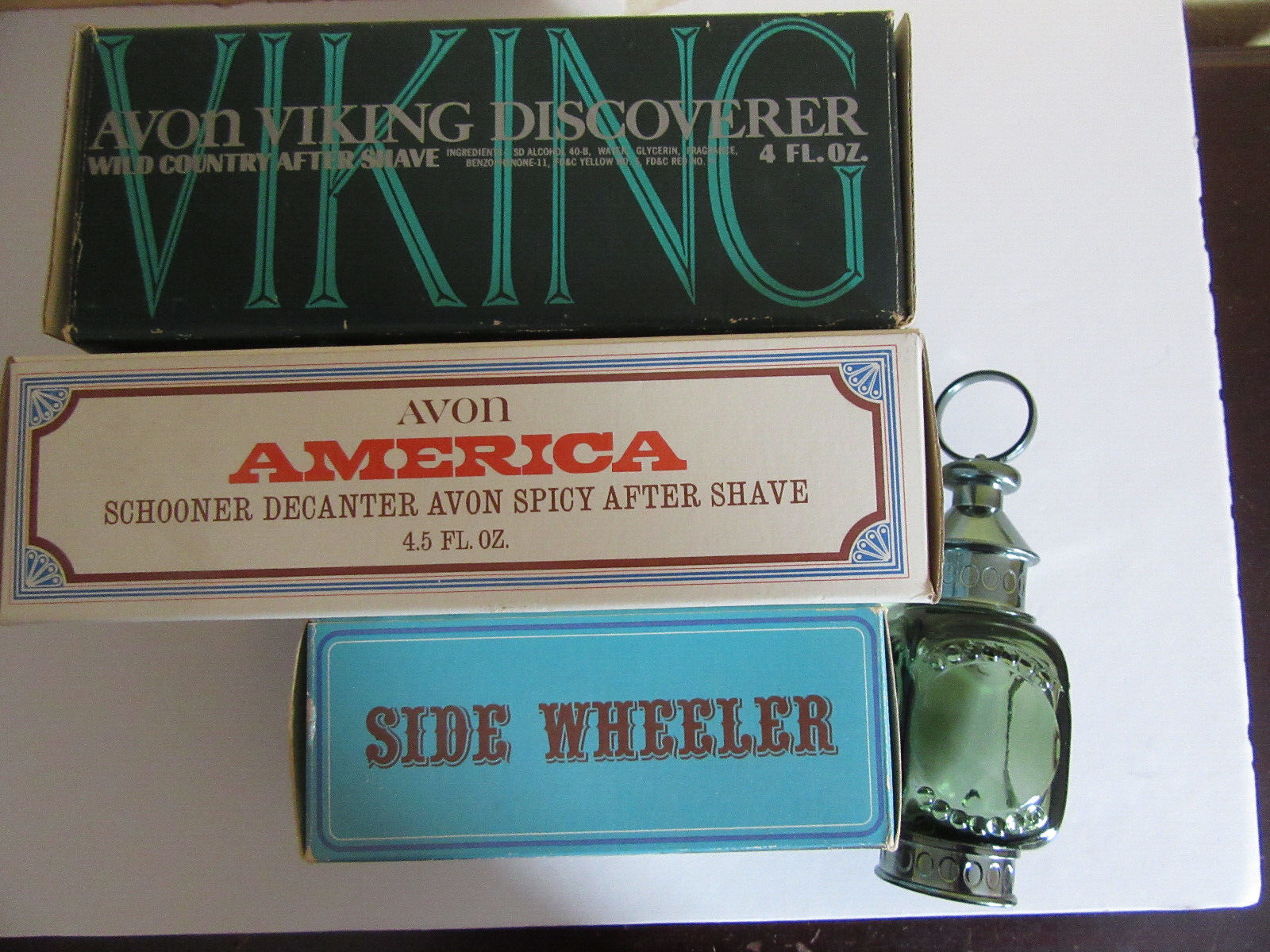 Avon, Mississippi Riverboat, Schooner, Viking Ship Discoverer, Whale Oil Lantern