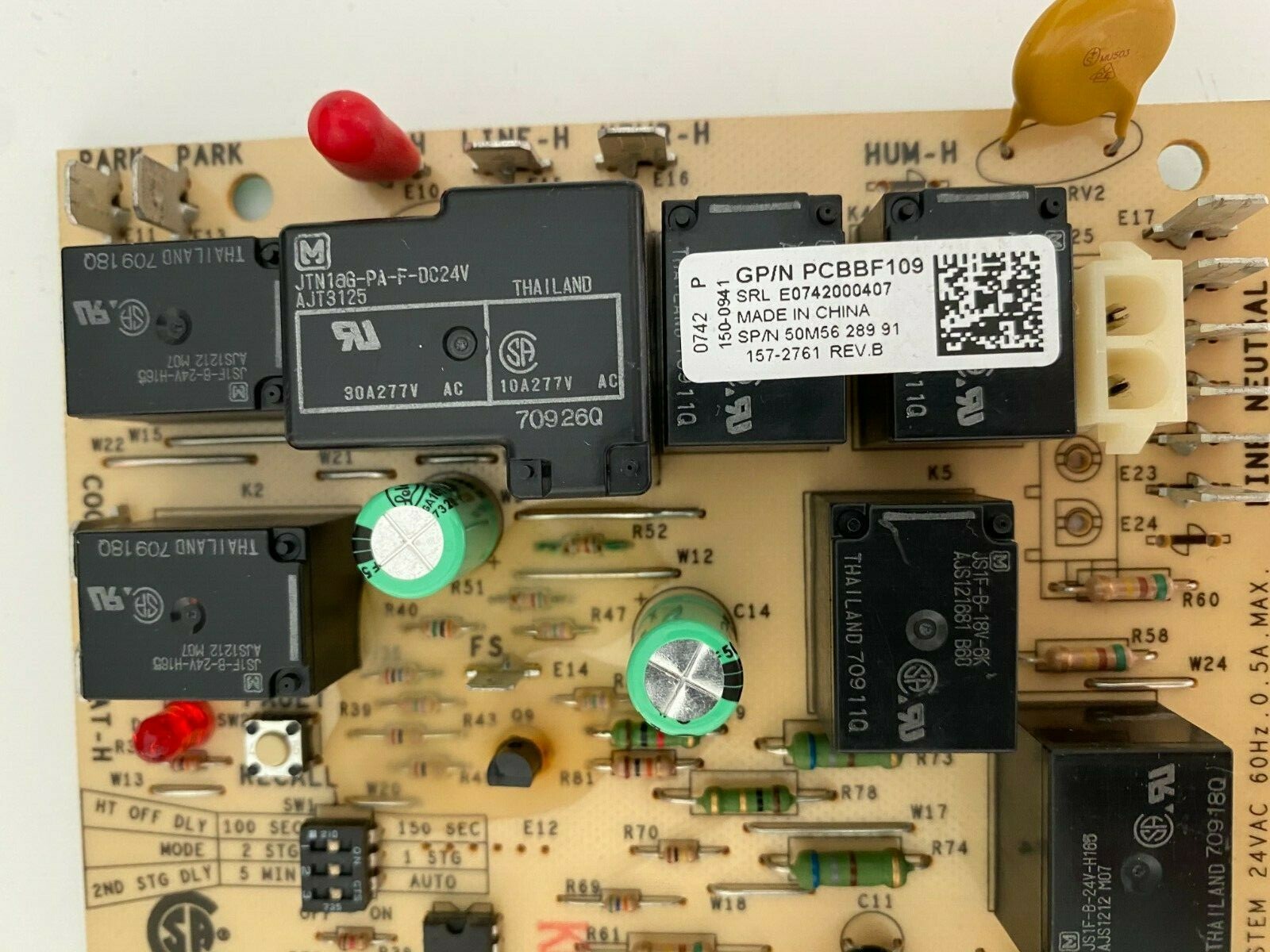 Goodman Amana Emerson PCBBF109 Furnace Control Circuit Board 50M56-289 #D640