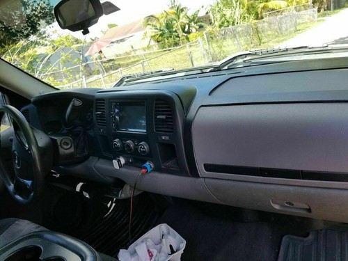 Black Dash Cover For 2007-2014 Silverado 1500 LS LT 1-Piece Textured Overlay