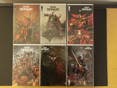Lot of 6 King Spawn #1 Variant Covers A B C D E F Image Comics 2021 NM