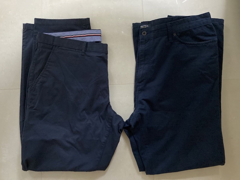 Mens Size 40 Navy Tommy Hilfiger Chinos 