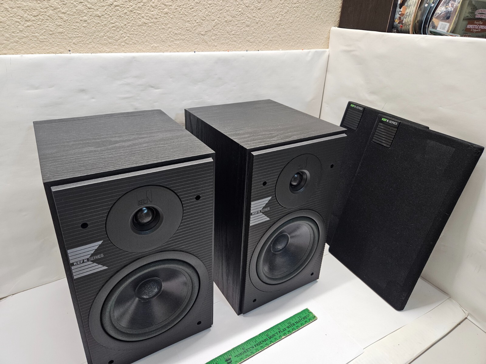 Pair KEF K120 Bookshelf Speaker, made in UK TESTED WORKING