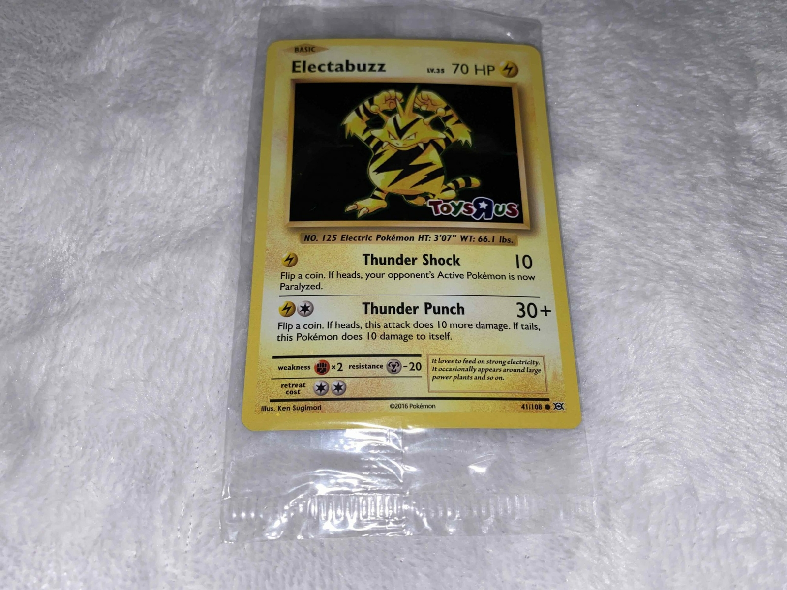 Electabuzz New Sealed Promo Toys R Us Pokemon Card 41 108 Xy Evolutions Holo Ebay