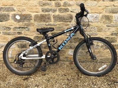 Kona Makena, black and white, 20" wheel, childrens mountain bike, used condition