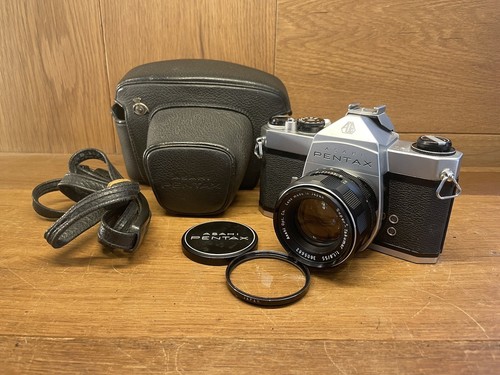 Near Mint w/ Case* Pentax SL Film Camera Super Takumar 55mm
