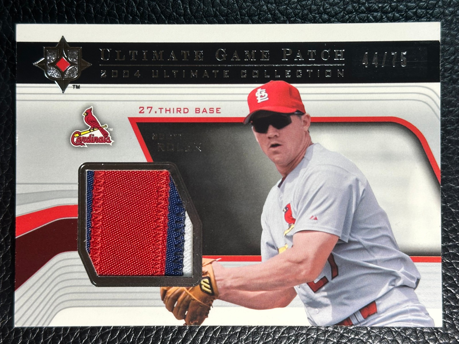 2004 Ultimate Collection Ultimate Game Patch Scott Rolen 44/75 Game Used Patch