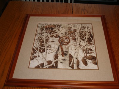Bev Doolittle THREE MORE FOR BREAKFAST Framed Double Matted 8128/20,000 