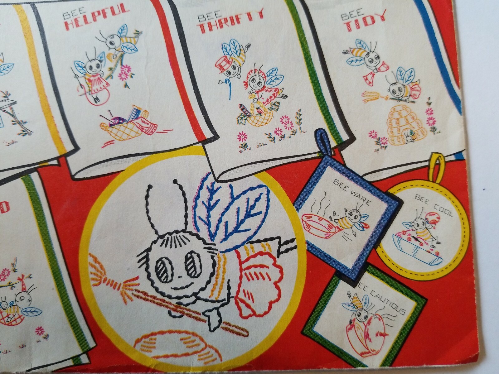 Sewing Transfer Pattern 293 CUT VOGART Vtg Embroidery Painting BEE Smart Advice