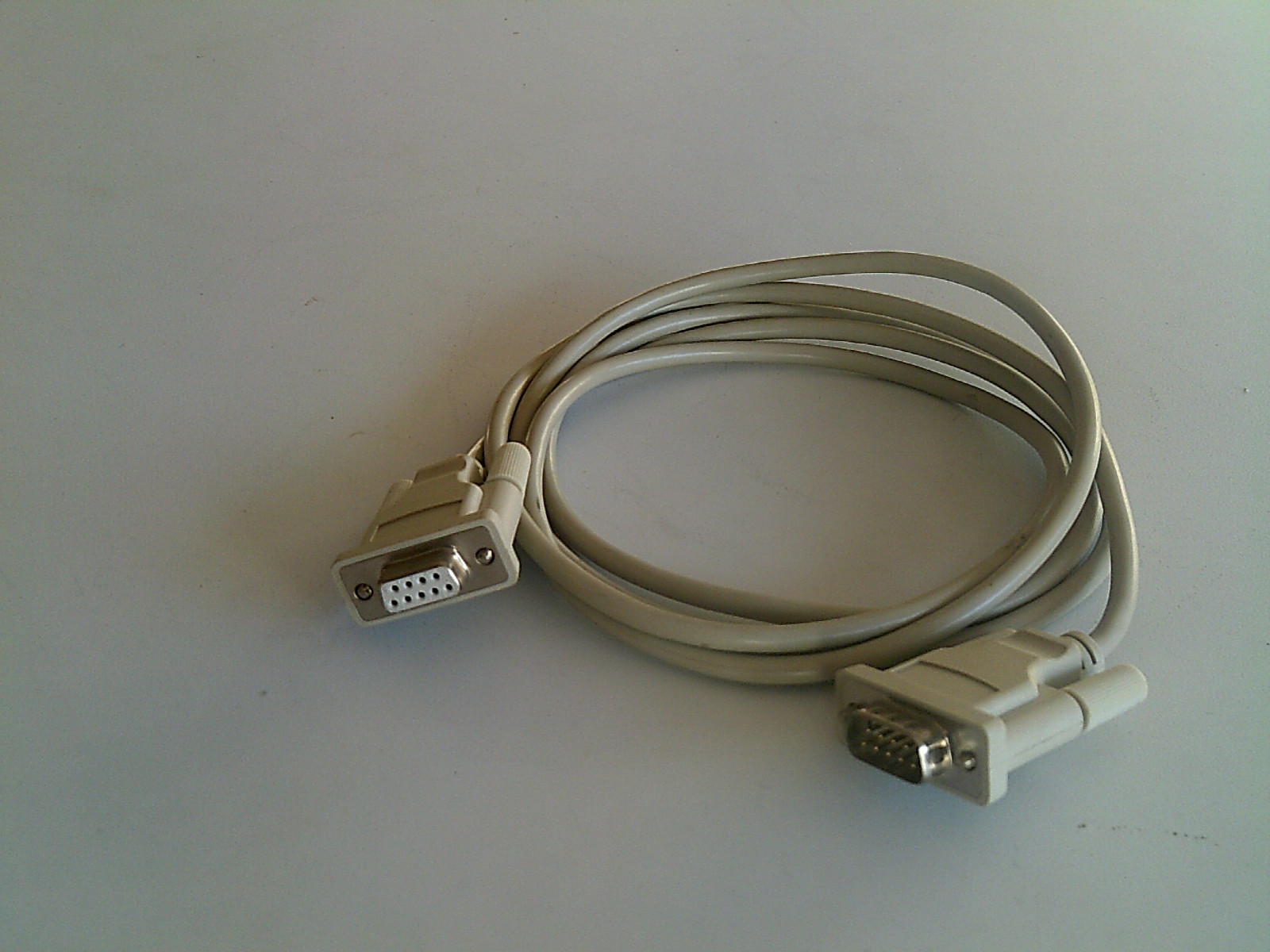 DB-9 Serial cable, six feet