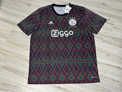 Adidas AJAX Amsterdam Daily Paper Ziggo Soccer Jersey Size 2XL HI3818 Black