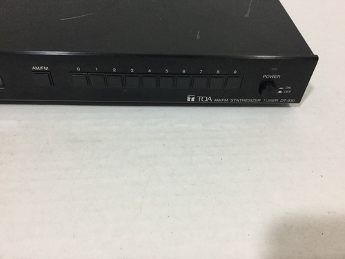 TOA AM/FM Synthesizer Tuner DT-930 Japan Made Unit Only UNTESTED