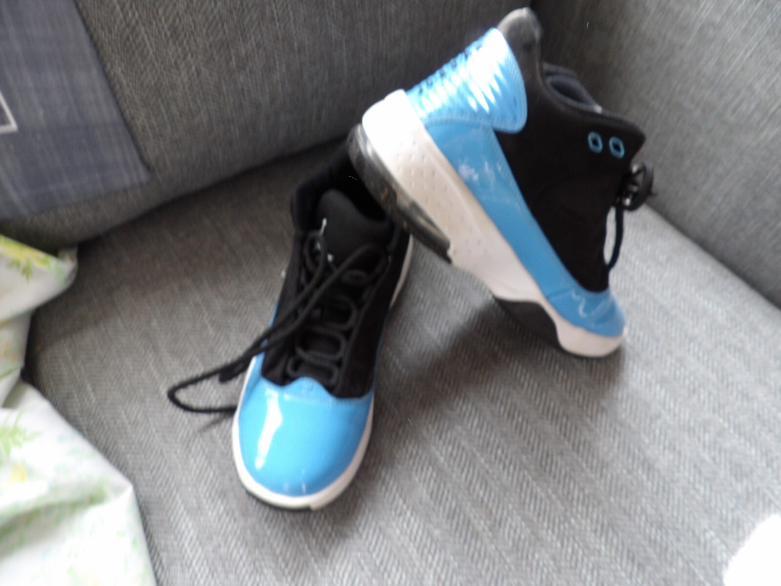 ★NIKE★ Jordan Max Aura 6 M Black University Blue White Bla Nike Jordan Max Aura 6 Black University Blue Men Basketball