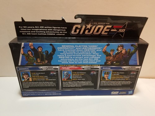 G.I.JOE 50th ANNIVERSARY EAGLE'S EDGE 3-PACK - Leatherneck, Destro, Hawk