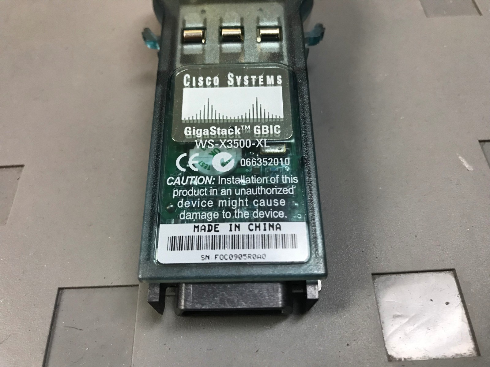 Cisco System GigaStack WS-X3500-XL GBIC Interface Converter for 3500 Series