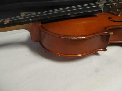 Vintage Violin Stradivarius Copy V130E 1/2 GLAESEL Adj w/Case J24