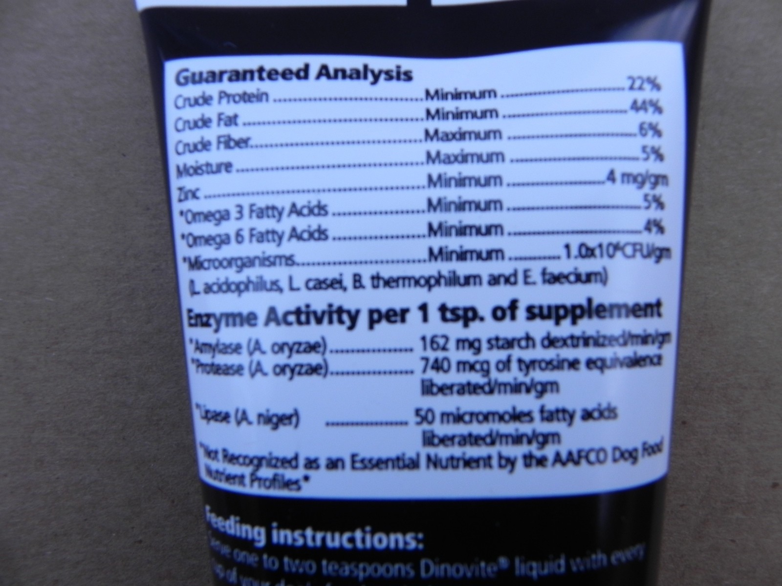 1 New 8oz Tube of Dinovite Liquid & 8oz Bottle LickOchops - Supp. for Dogs