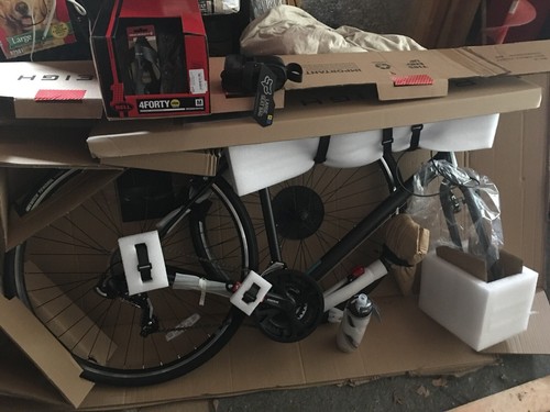 Raleigh Cadent 1 (2018 large) Mens Bicycle with extras