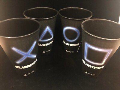 7-Eleven PlayStation 5 Promotional Slurpee Cup Set of 4