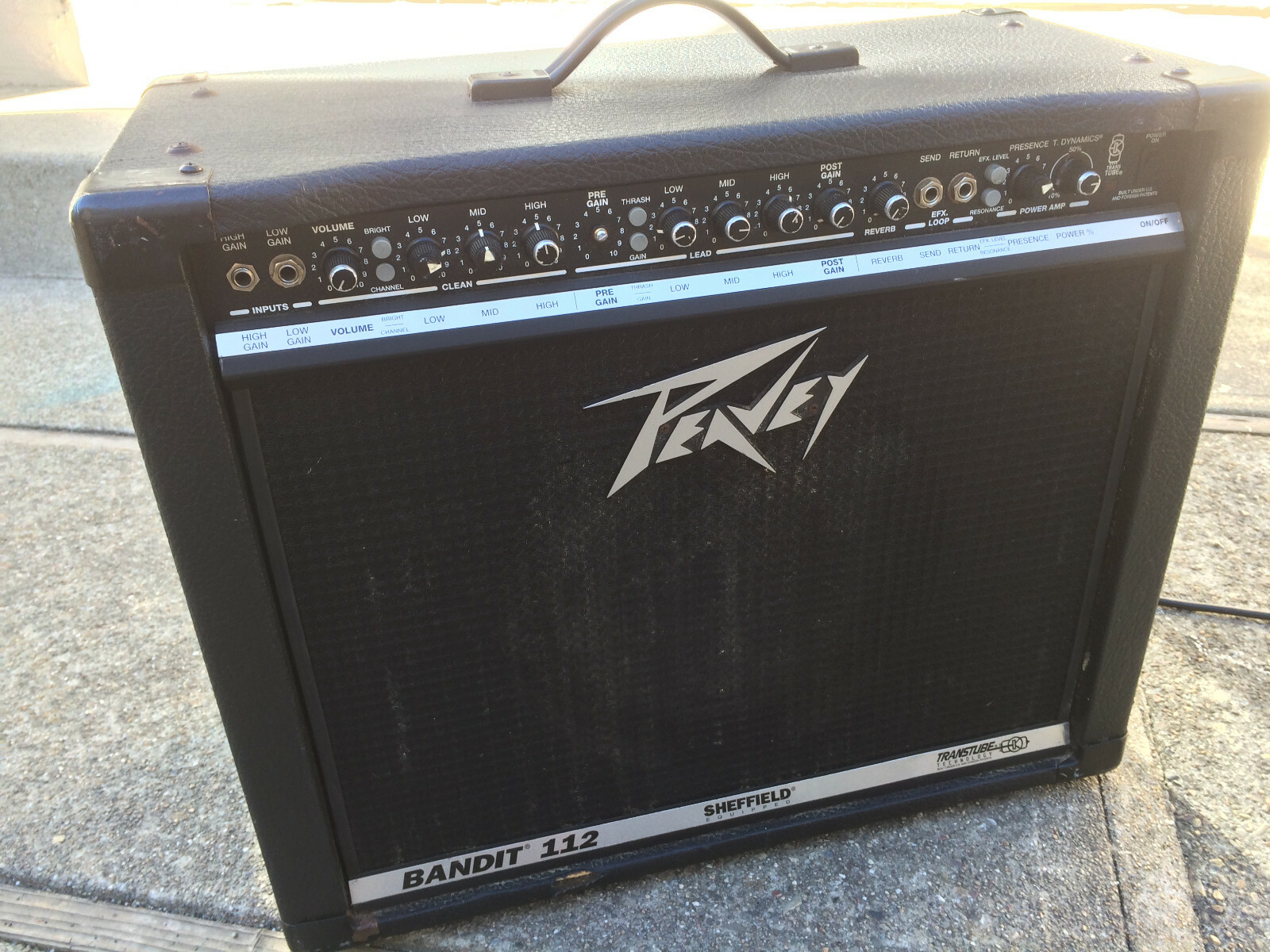 PEAVEY BANDIT 112 TRANSTUBE SHEFFIELD MODEL 1230 AMPLIFIER PEAVEY BANDIT 112 TRANSTUBE SHEFFIELD MODEL 1230 AMPLIFIER