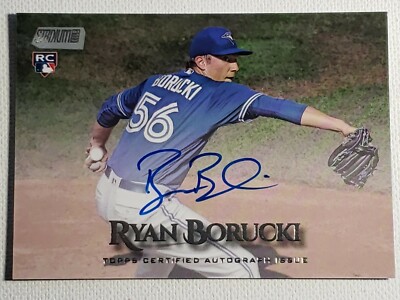2019 Ryan Borucki Topps Stadium Club Autograph Blue Jays Auto, On Card Signed