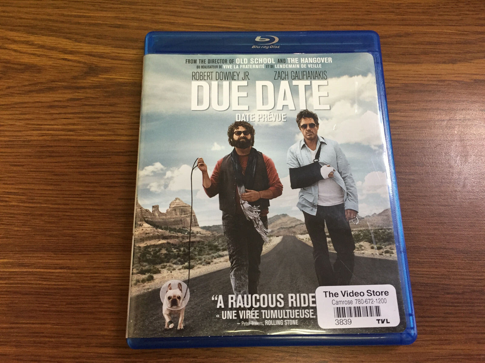 Due Date Blu-ray Disc Robert Downey Jr. Zach Galifianakis