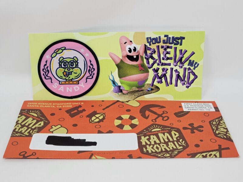 SDCC Kamp Koral Spongebob Squarepants Sandy Cheeks Nickelodeon Exclusive Patch