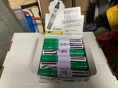 Pilot SC-6600 Jumbo Permanent Marker, Green (PIL 43400) - 12/pk