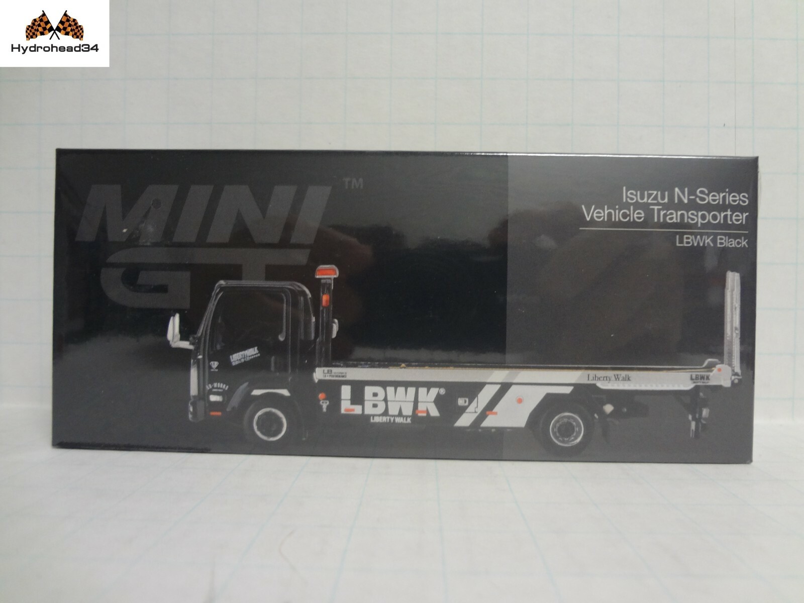 1円〜 MINI GT 1/64 いすゞ N-series Vehicle Transporter LBWK White