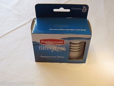 Rubbermaid filter fresh 2 pack replacement filters water purif...