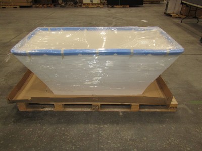 Signature Hardware 66 Inch Carraway Solid Surface Freestanding Tub Gloss Finish