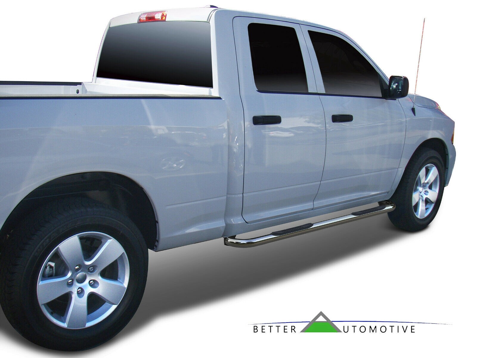 3" S/S Side Step Rails for 20092018 Dodge Ram 1500 Quad Cab Nerf Bars