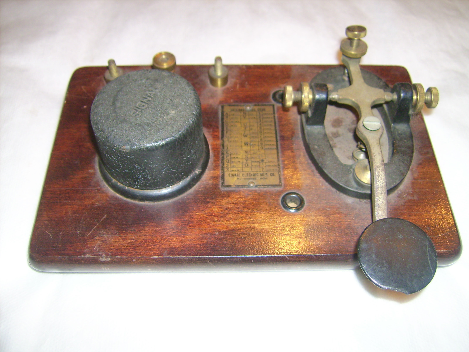 Signal Electric Telegraph Practice Key Set R-68 1939