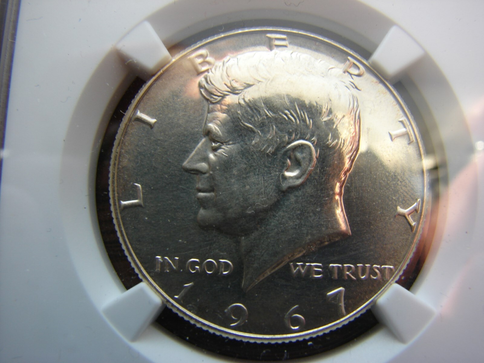 1967 SMS 40% KENNEDY 50C COIN Certified NGC UNC.DETAILS OBV.CLEANED MAKE OFFER!!