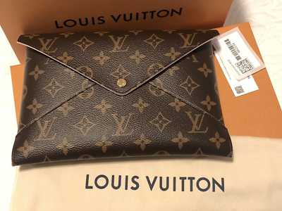 LOUIS VUITTON Pochette Kirigami Monogram Rose Ballerine Large Envelope  Pouch Bag