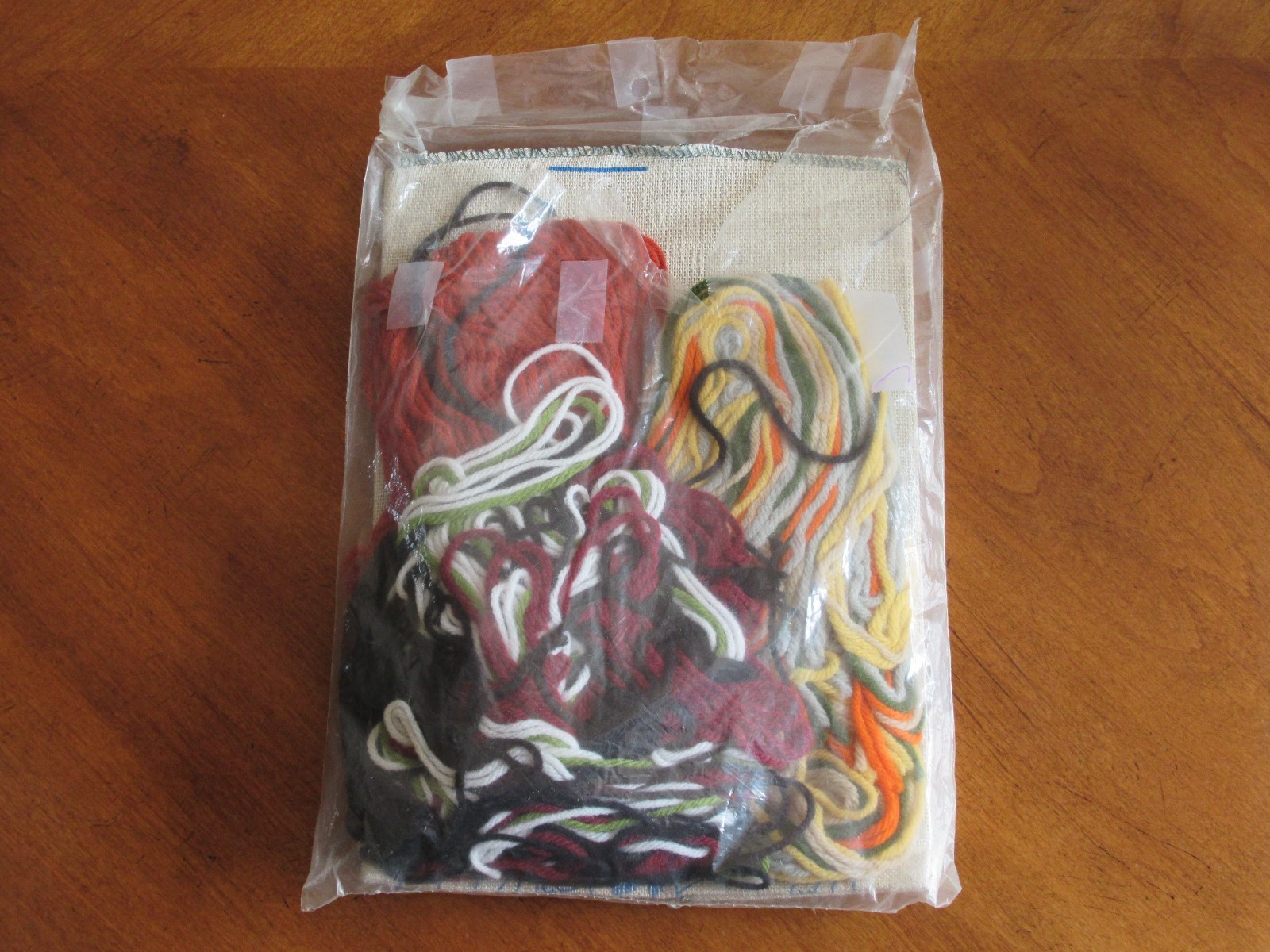 Vintage 1973 Designer Series Horned Owl Wall Hanging Kit Wool-Art Studios 14x20