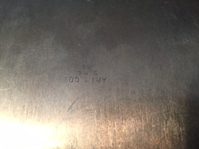 Antique Art Silver Company Silent Butler Crumb Catcher Pan Silverplate Marked