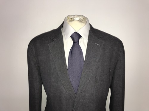 MASSIMO DUTTI - Mens Slim GREY LINEN SUIT -UK 48 Reg - W38-40 L31