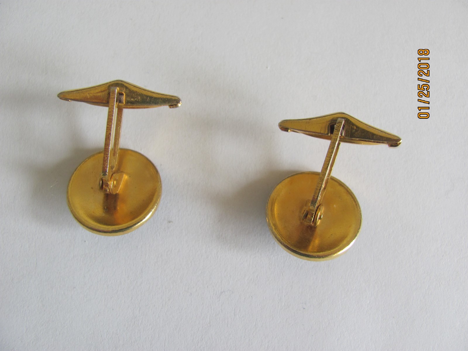 Vintage Lot Of Tie Tacks Tie Pin Spanish & Opalescent Cuff Links