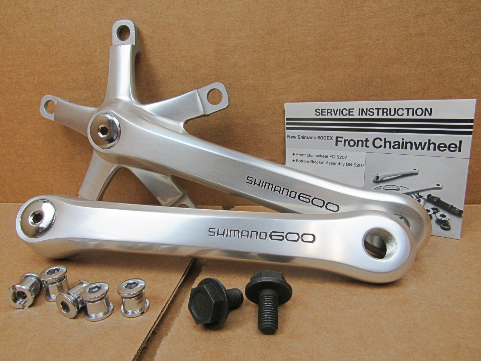 1984-87年製 シマノ600 EX FC6207 クランク 170mm SHIMANO 「シマノ」 600 FC-6207 50-42T 170mm クランク / 京都
