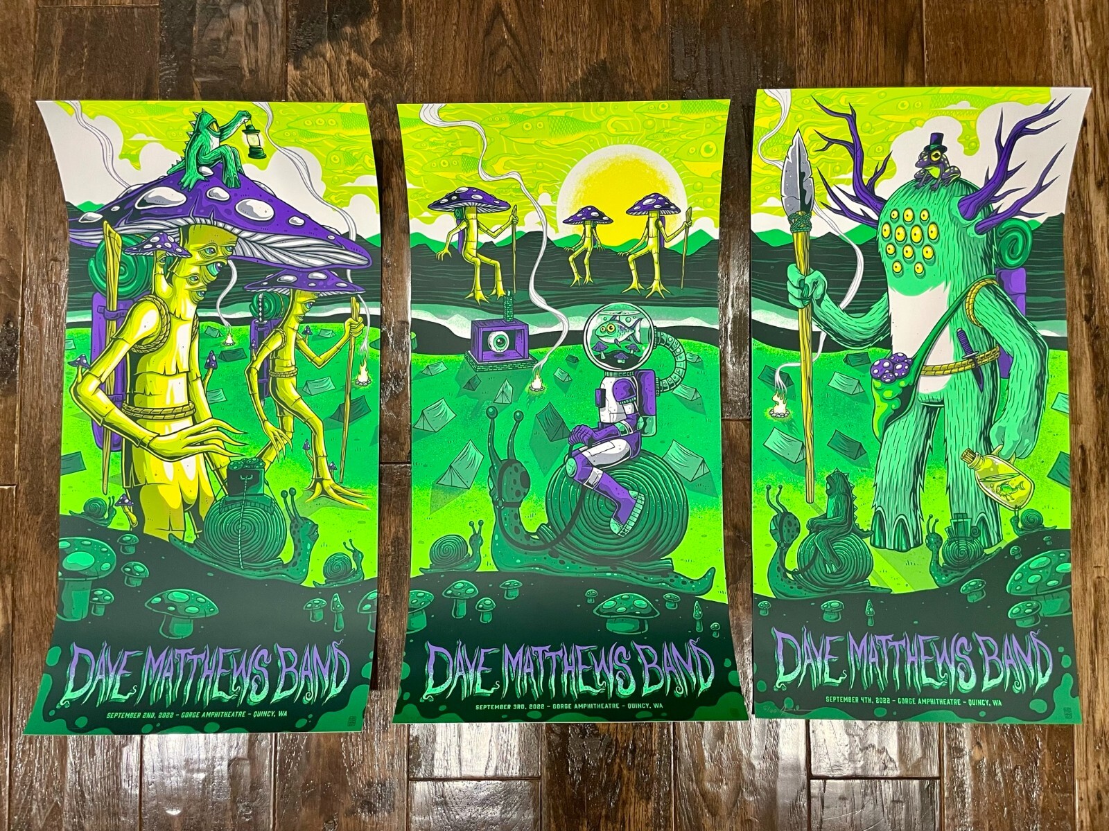 Dave Matthews Band - The Gorge Triptych 2022, Set of 3