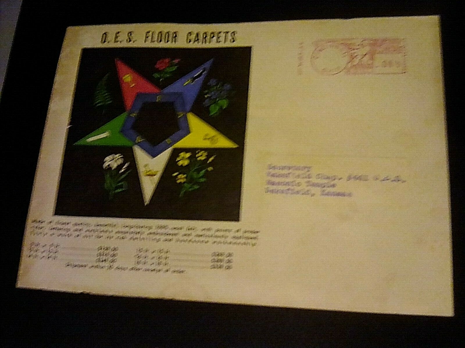 Order of the Eastern Star Masonic - Pettibone Supplies & Paraphernalia pamphlet