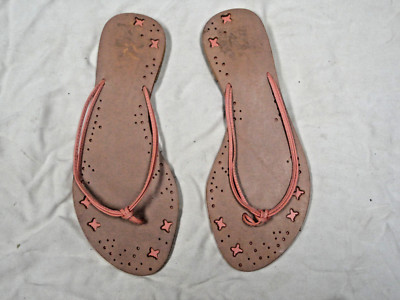 REPORT pink leather flip flop   Size 9   Style is Salina