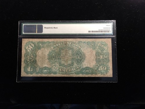Large Currency Fr152 50.00 Legal Tender 1874 Net Fine