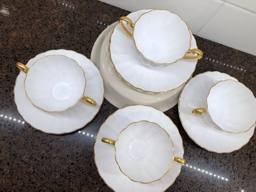 Shelley Ludlow Regency Bouillon Cups & Saucers