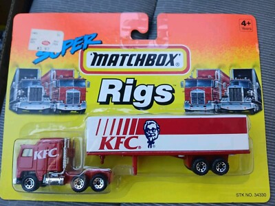 Vintage Matchbox Super Rigs KFC Red Kenworth Tractor Trailer Semi Diecast