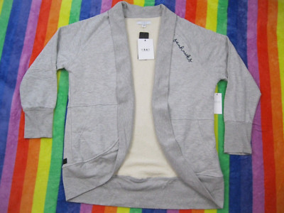 Erin Andrews Wear Seattle Seahawks Cardigan Sweater Women Gray NFL Cacoon XXL